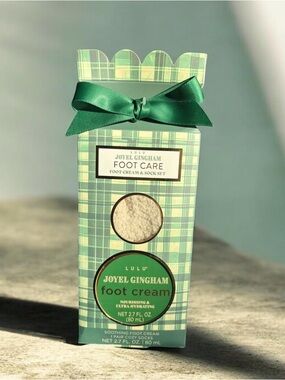 Lulu Green Gingham Foot Care Gift Set
